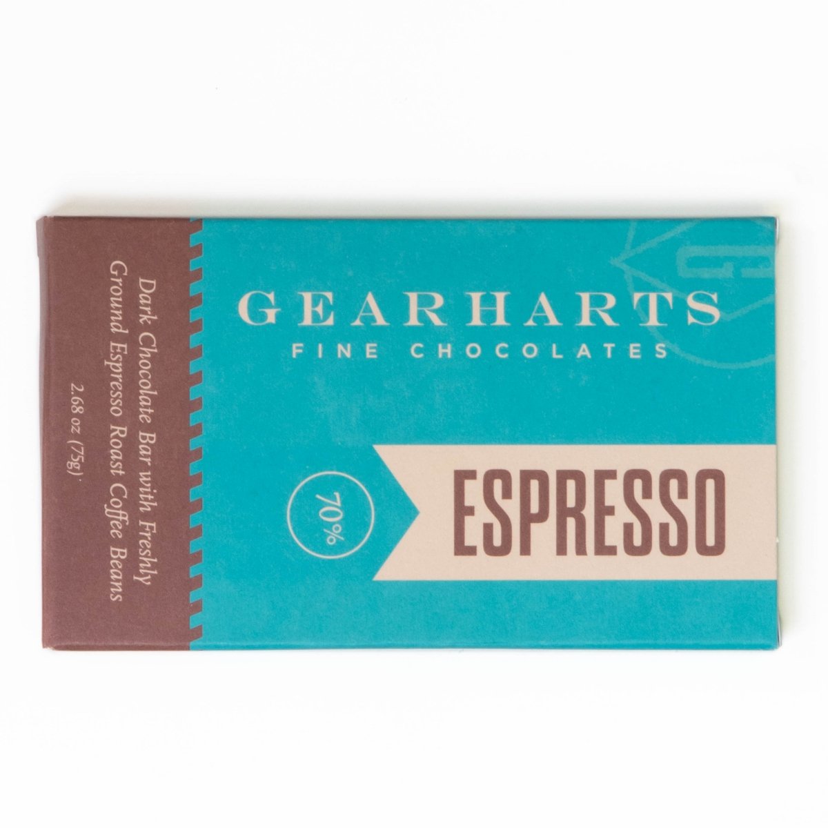 Handmade Chocolate Bar- Espresso Bar - Gearharts Fine Chocolates