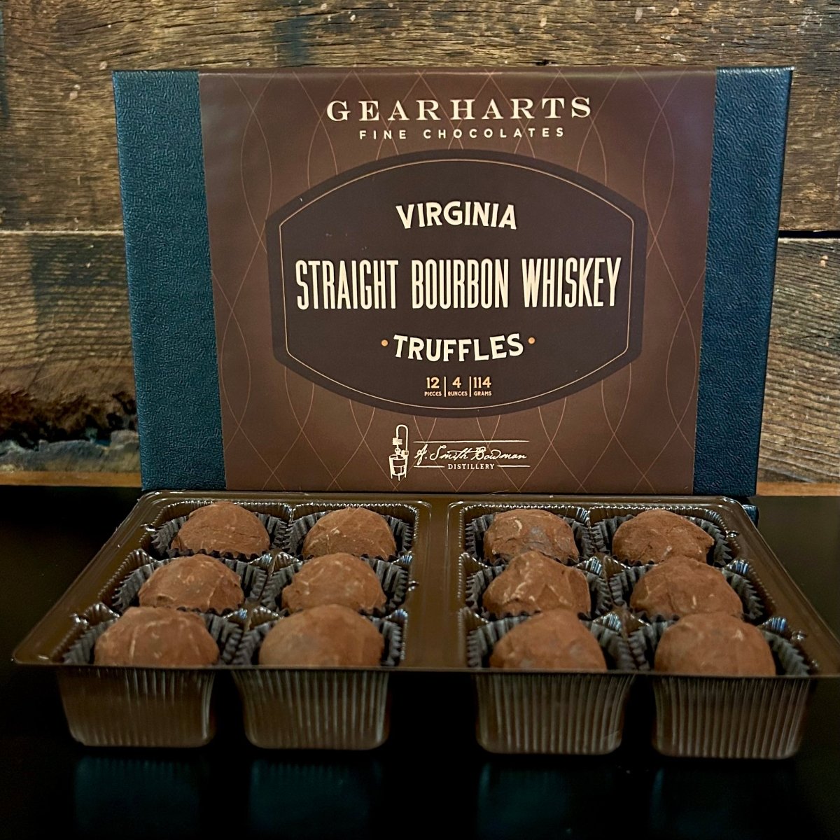 Virginia Straight Bourbon Whiskey Truffles - Gearharts Fine Chocolates