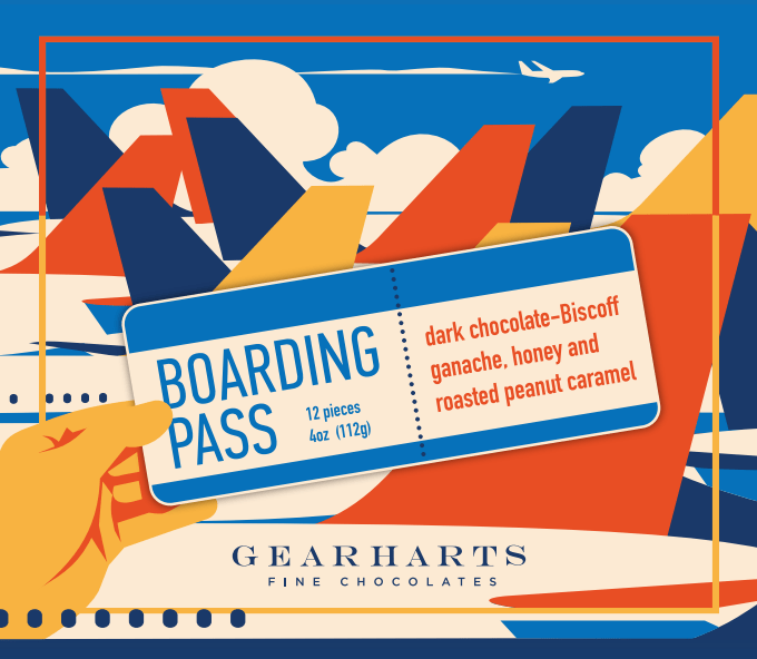 Boarding Pass - Gearharts Fine Chocolates