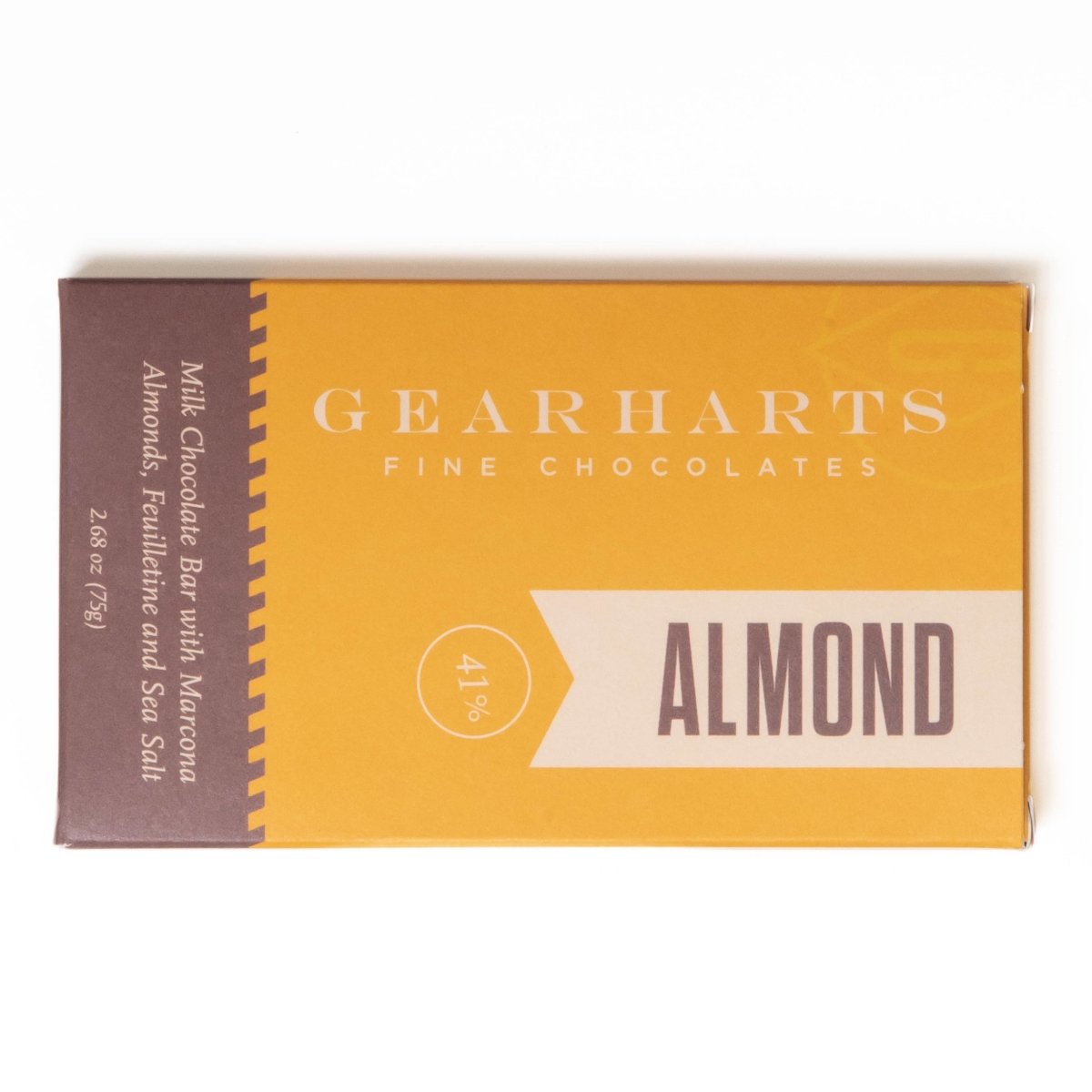 Handmade Chocolate Bar- Almond Bar- Gearharts Fine Chocolates